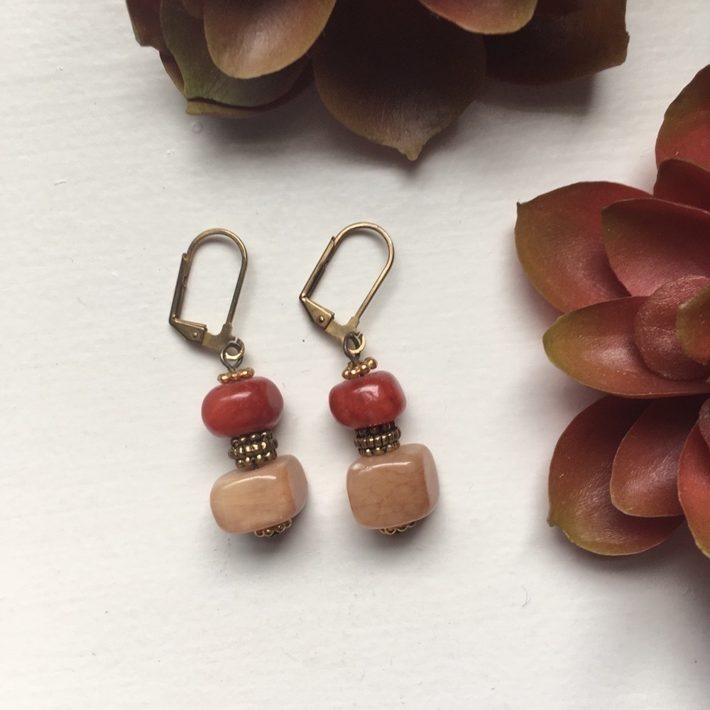 Stone Boho Dangle Earrings